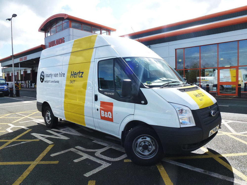 Hertz rental van